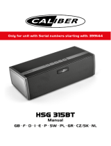 Caliber HSG315BT Bedienungsanleitung