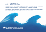 Cambridge Audio 540A Benutzerhandbuch