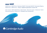 Cambridge Audio Azur 640T Benutzerhandbuch