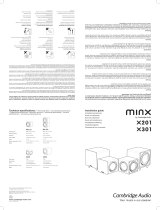Cambridge Audio Minx X201/X301 Installation Guide Benutzerhandbuch