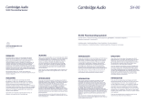 Cambridge Audio SX-80 Bedienungsanleitung