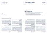 Cambridge Audio Sx Bedienungsanleitung