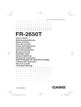 Casio FR-2650T Benutzerhandbuch