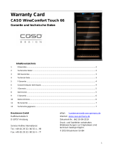 Caso WineComfort Touch 66 Bedienungsanleitung