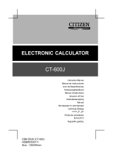 Citizen CT 600 J Benutzerhandbuch