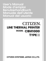 Citizen CBM-1000 Benutzerhandbuch