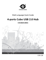 Conceptronic 4-Ports Cube USB 2.0 Hub Installationsanleitung