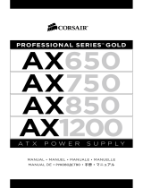 Corsair PROFESSIONAL SERIES GOLD AX850 80PLUS GOLD Bedienungsanleitung