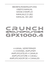 Crunch GPX1000.4 Bedienungsanleitung