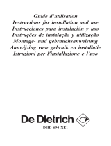 De Dietrich DHD694XE1 Bedienungsanleitung