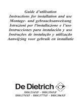 DeDietrich DHG356XP1 Bedienungsanleitung