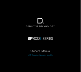 Definitive Technology BP9000 Serie Bedienungsanleitung