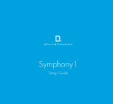 Definitive Technology Symphony 1 Benutzerhandbuch