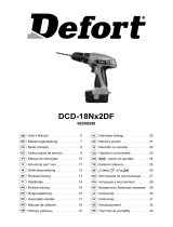 Defort DCD-18Nx2DF Bedienungsanleitung