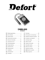 Defort DMM-600N Bedienungsanleitung