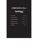 Denon DJ X1850 Prime Professional 4-Channel DJ Club Mixer Benutzerhandbuch