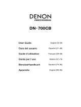 Denon Pro­fes­sional DN-700CB Benutzerhandbuch