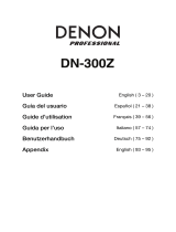Denon Pro­fes­sional DN-300Z Benutzerhandbuch