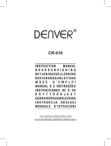 Denver CR-918WHITE Benutzerhandbuch