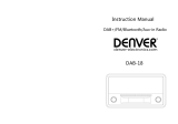 Denver DAB+ Retro Radio Benutzerhandbuch