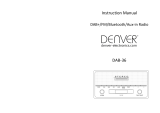 Denver DAB+ radio Benutzerhandbuch