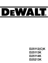 DeWalt D 25113 Bedienungsanleitung