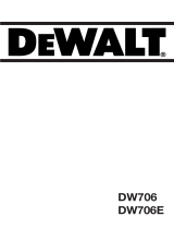 DeWalt Tisch-, Kapp- und Gehrungssäge DW 706 E Benutzerhandbuch