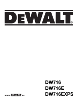 DeWalt DW716XPS Bedienungsanleitung