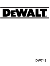DeWalt DW743 Bedienungsanleitung