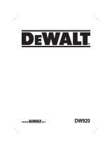 DeWalt DW920K T-1 Bedienungsanleitung