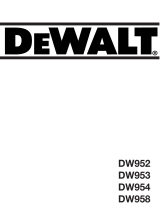 DeWalt dw 954 Bedienungsanleitung