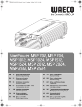 Waeco SinePower MSP702, MSP704, MSP 1012, MSP 1024 Bedienungsanleitung
