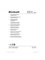 EINHELL TE-HD 18 Li Kit Benutzerhandbuch