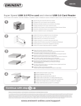 Eminent Super Speed USB 3.0 PCI-e card and internal USB 3.0 Card Reader Benutzerhandbuch