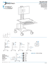 Ergotron WorkFit™ C-Mod, Mid-Size Display Sit-Stand Workstation Benutzerhandbuch