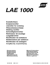 ESAB LAE 1000 60% Benutzerhandbuch