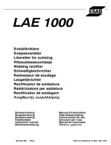 ESAB LAE 1000 60% Benutzerhandbuch