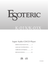 Esoteric K-01X Bedienungsanleitung