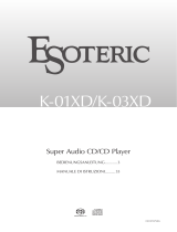Esoteric K-01XD Bedienungsanleitung