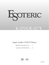 Esoteric K-05X Bedienungsanleitung