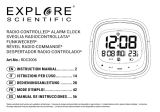 Explore Scientific RDC3006 Radio Controlled Alarm Clock Bedienungsanleitung