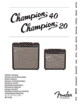 Fender Champion 40 1x12 Guitar Combo Amplifier Benutzerhandbuch