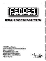 Fender 810/610/215 Pro Bedienungsanleitung