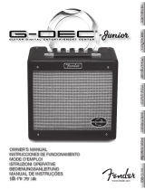 Fender G-Dec Jr. Benutzerhandbuch