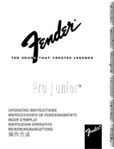 Fender Pro Junior Bedienungsanleitung