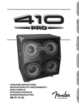 Fender 410 Pro SL Benutzerhandbuch