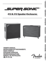Fender Super-sonic 412 212 Speaker Enclosure Bedienungsanleitung