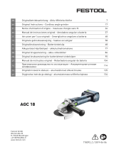 Festool AGC 18-125 Li 5,2 EB-Plus Bedienungsanleitung