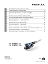 Festool Exzenterschleif ETS EC 125/3 EQ-Plus Bedienungsanleitung