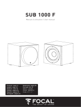 Focal Sub 1000 F Benutzerhandbuch